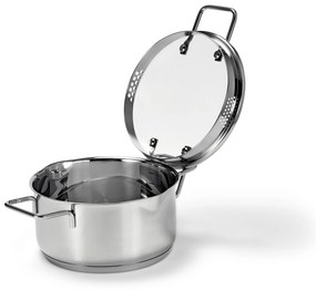 Profesionálne hrnce z ušľachtilej ocele, 3 ks