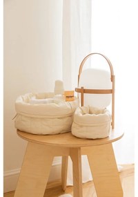 Krémové látkové detské úložné boxy v súprave 2 ks ø 30x20 cm Bambia Natural – Lorena Canals