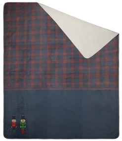 Deka PETER 02 - námornícka modrá / burgundy