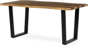 Jedálenský stôl 160x90 cm HT-F4216 staré drevo / čierny