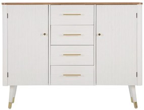 Dizajnová komoda Gerlinde 117 cm biela