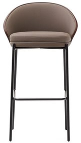 Hnedá barová stolička (výška sedadla 77 cm) Eamy – Kave Home