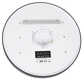 Kúpeľňové zrkadlo čierne 50 cm vrátane LED 3-stupňové stmievateľné s dotykovým okrúhlym - Miral