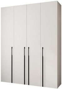 Šatníková skriňa 190 cm Carmela 40-3 (biela + čierna). Akcia -20%. Vlastná spoľahlivá doprava až k Vám domov. 1126625