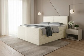 XXXLutz BOXSPRINGOVÁ POSTEĽ, 160/200 cm, béžová Livetastic - Online Only spálne - 001814000302