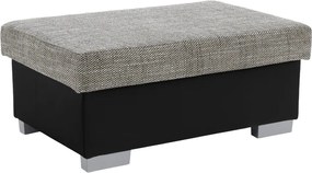 Taburetka T4 - sivá (Berlin 01) / čierna (Soft 11)