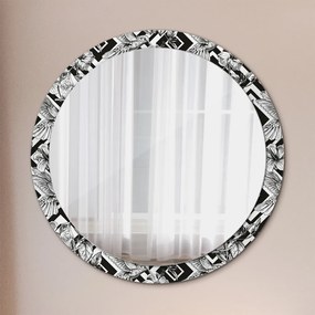 Okrúhle ozdobné zrkadlo Kolibrík fi 100 cm
