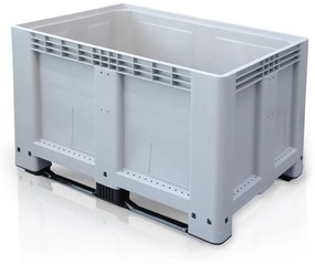 Paletový kontajner - Big Box - 1200 x 800 x 800 mm, 2 lyžiny