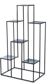 STOJAN NA KVETINÁČ KASKADA 110X60X40 CM ČIERNA