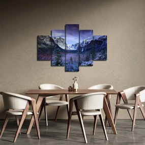Obraz zimnej horskej krajiny (150x105 cm)