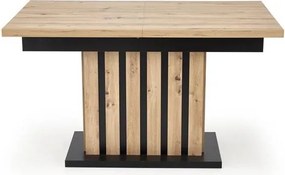 Rozkladací jedálenský stôl 130-180 cm Lalia (čierna) (pre 6 8 osôb). Vlastná spoľahlivá doprava až k Vám domov. 1049330