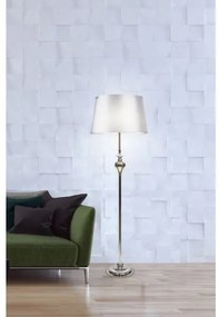 Stojacia lampa PRIMA 1xE27/60W/230V strieborná/lesklý chróm