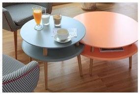 Biely konferenčný stolík Ragaba UFO, Ø 70 cm