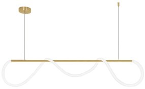 Toolight Toolight, LED stropné svietidlo APP854-CP Long Gold, biela-zlatá, OSW-03998