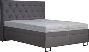 Posteľ Amy 180x200 cm, tmavo šedá látka