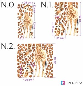 Nálepky do detskej izby - Hravá žirafa
