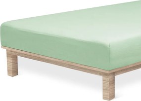 Napínacia plachta na posteľ jersey s elastanom zelená sada 2 ks 90 x 200 cm