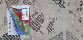 Spoltex, Kusový koberec Cambridge bone 7879, 200x290, hnedá, chodba / predsieň