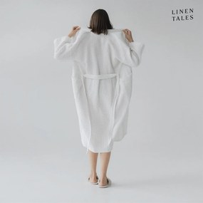 Biely župan veľkosť L/XL Honeycomb - Linen Tales