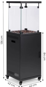 MULTI GARDEN Vonkajší plynový ohrievač 13 kW MultiGarden