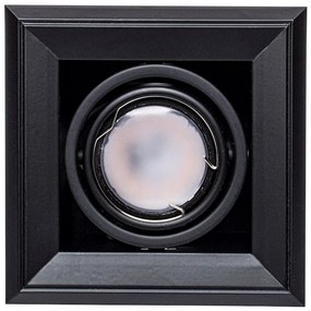 Podhľadové svietidlo Blocco, 1x čierne kovové tienidlo, (možnosť polohovania), b