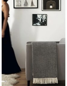 Pléd vo farbe terakota s podielom bavlny Euromant Skyline, 140 × 180 cm