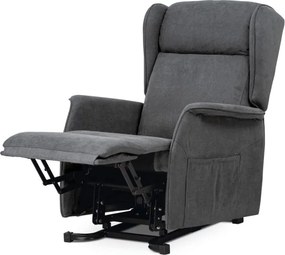 Polohovacie kreslo sivé, elektrické TV-1190 GREY2
