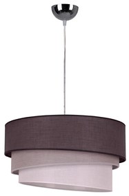 Duolla - Luster na lanku TRIO 1xE27/40W/230V pr. 45 cm antracit/šedá/biela