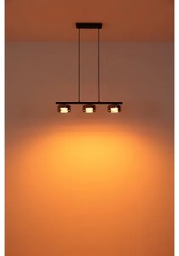 Globo 16055-3HS - LED Luster na lanku HIGGINS 3xGX53/6W/230V dymová/čierna