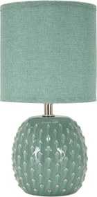 Svetlomodrá keramická stolová lampa s textilným tienidlom (výška 27 cm) Pontus – Mauro Ferretti