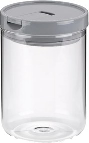 KELA Dóza ARIK sklo šedá H 15cm Ř 10,5cm 900 KL-12108, 0,9 l