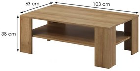 Konferenční stolek Sky II 103 cm dub Riviéra