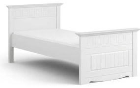PROXIMA.store - Rustikálna masívna posteľ - BELLUNO ELEGANTE ROZMER: pre matrac 140 x 200 cm, FARBA: biela