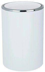 WENKO 22554100 - Kôš INCA 18,5x25,5 cm biela/lesk. chróm