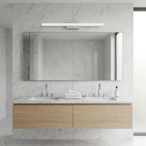 Toolight Toolight, LED nástenné svietidlo 80 cm, 13W, 1000lm, 4000K, APP1847-1W, chrómová, OSW-66002