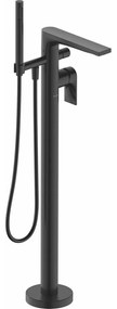 DURAVIT Tulum by Starck páková vaňová batéria voľne stojaca na podlahe, čierna matná, TU5250000046