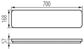 Kanlux38795-LED Strop. sviet. LINCEA LED/15/20/24W/230V 3000/4000/6500K IK08 IP40