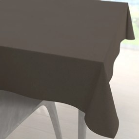 Biante Veľký dekoračný štvorcový obrus BKU-113 Hnedosivý 220x220 cm
