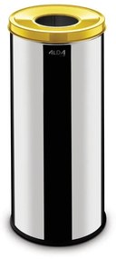 Kovový kôš na triedený odpad 45 L nerez lesklý, plasty