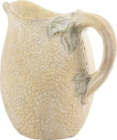 Žltý rustikálny džbán v dizajne citrónu Lemon rustic - 20*15*20 cm
