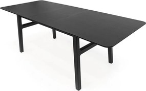 Rozkladací jedálenský stôl s prídavnou doskou v dekore duba 90x180 cm Curved – Woodman