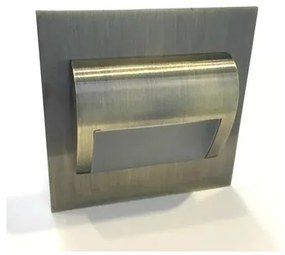 LED Schodiskové svietidlo DECORUS LED/1,2W/12V 3000K mosadz