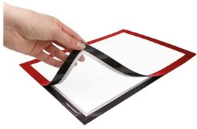 Samolepiaci rámček Magnetoplan Magnetofix A4 - 2 ks, červená