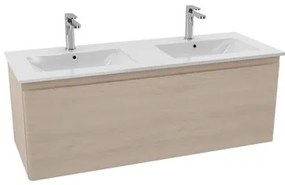 Kúpeľňová skrinka s dvojumývadlom Naturel Ancona 120x46 cm akácie ANCONA2120DV