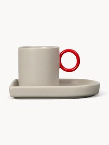 Porcelánová šálka na espresso's podšálkou Niki, 2 ks