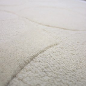 Slonovinový ručne tkaný vlnený behúň 60x230 cm Gigi – Flair Rugs