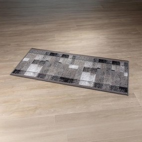 Kusový behúň Patchwork šedá 67 x 150 cm