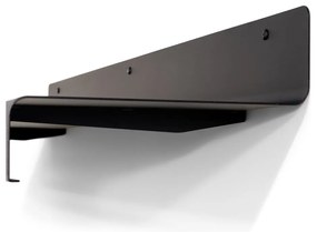 Čierny kovový nástenný vešiak s poličkou Sway – Spinder Design