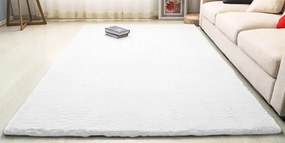 Protišmykový koberec RABBIT biely