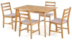 Jedálenská zostava Cordoba 1+4 120x80 svetlý dub